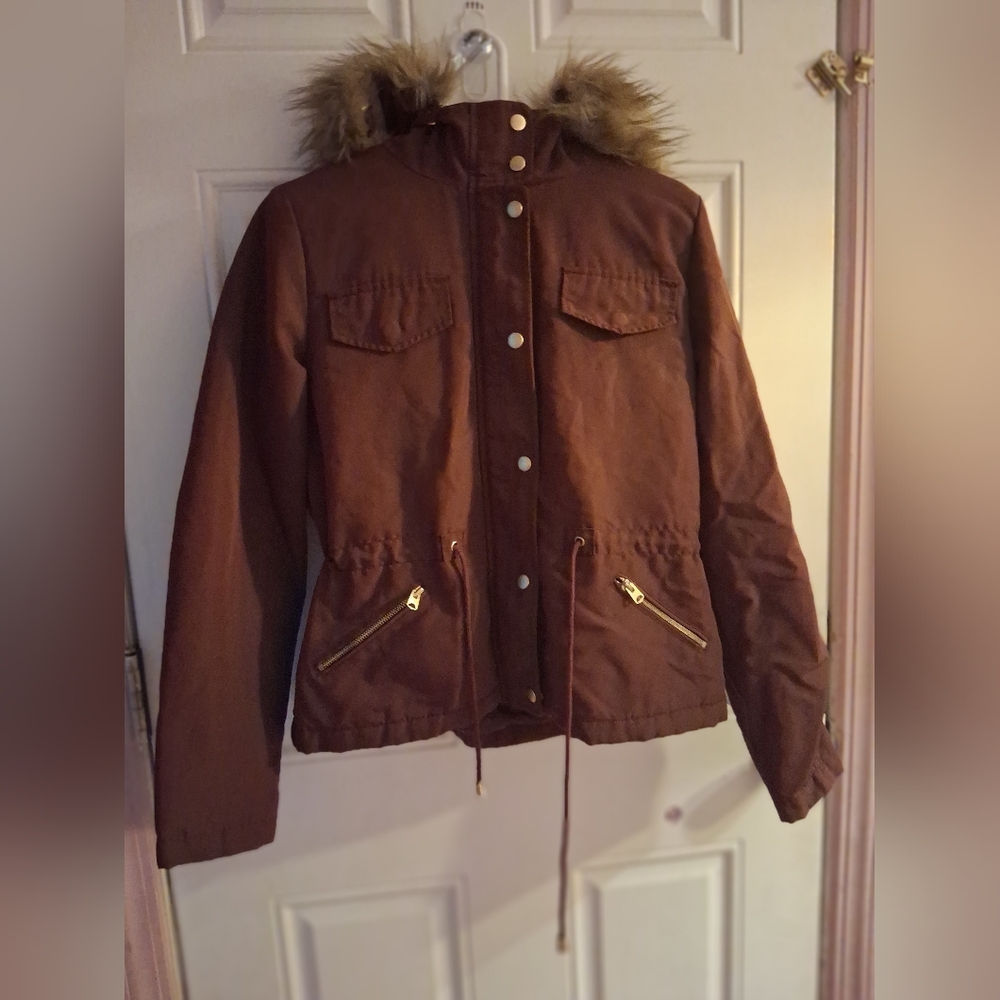 Canyon River Blues Chocolate Coat with Cream Lining